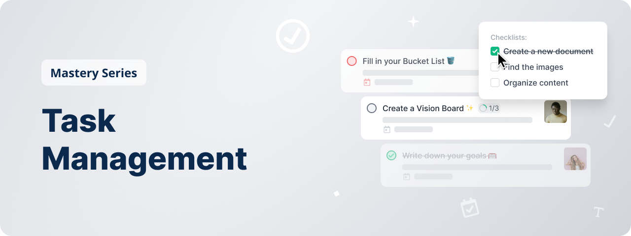 Mastery Series: Task Management in upcoach