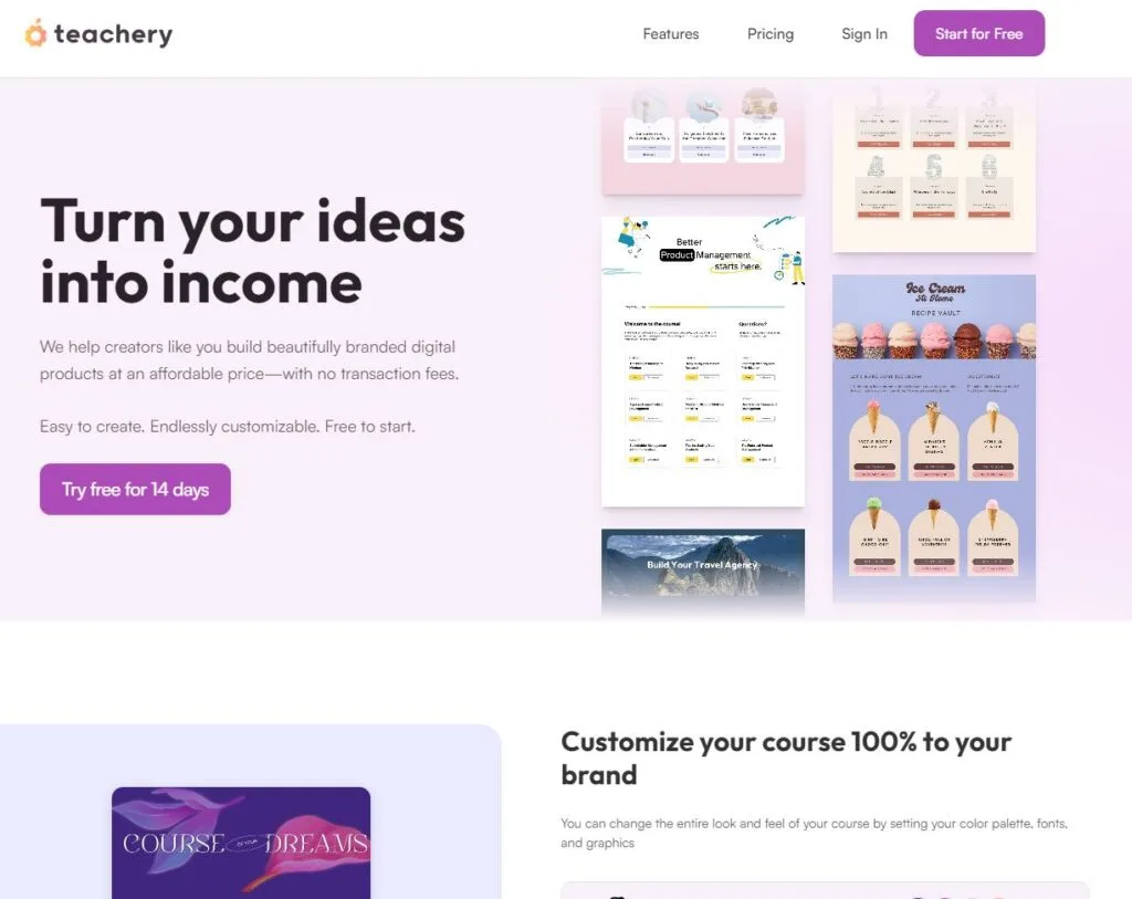 Teachery as an upcoach alternative for course creators