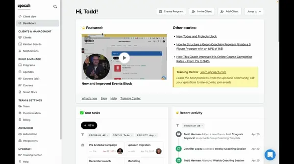 coaching platform
