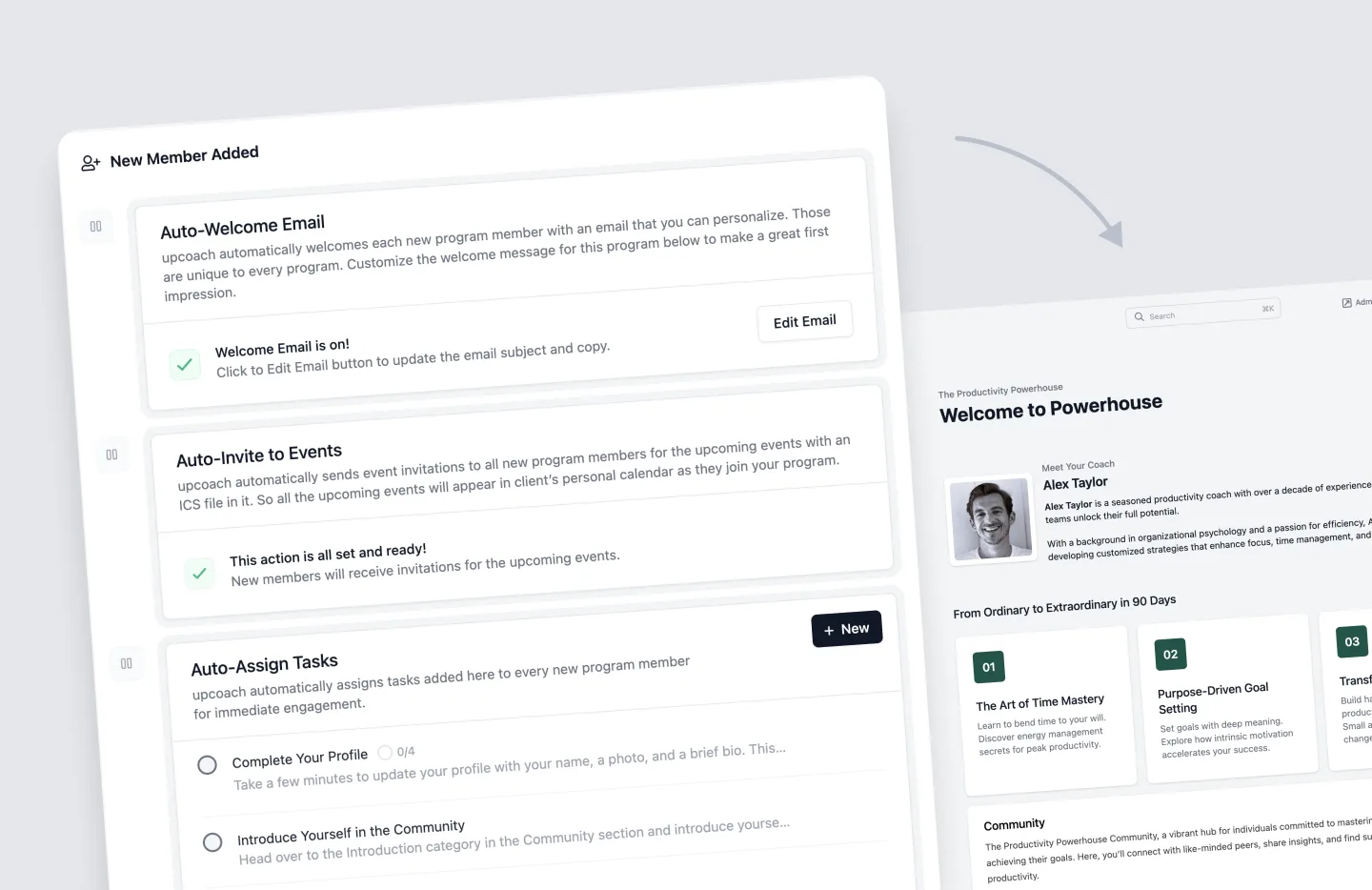 Automated client onboarding flow