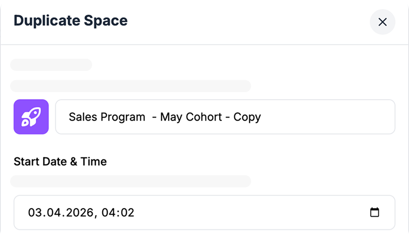 Duplicate program for new cohorts