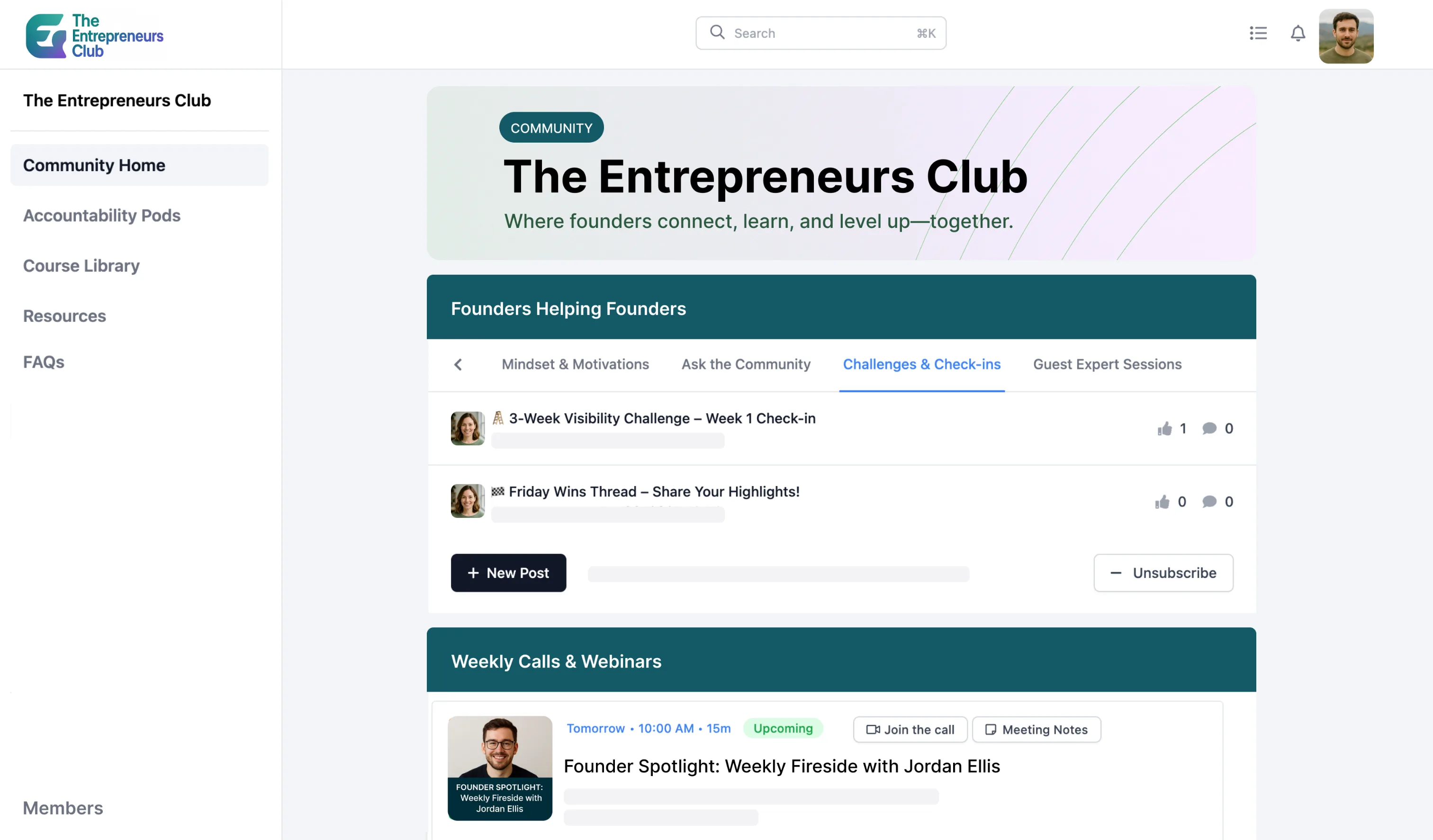 upcoach Community Program
