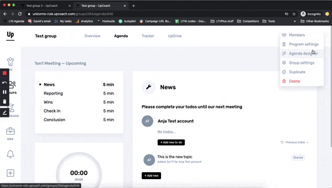 agenda-designer-1 | upcoach coaching platform