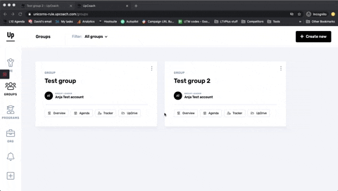 magic-link-for-group | upcoach coaching platform
