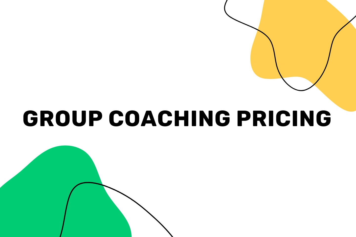 Group Coaching Pricing